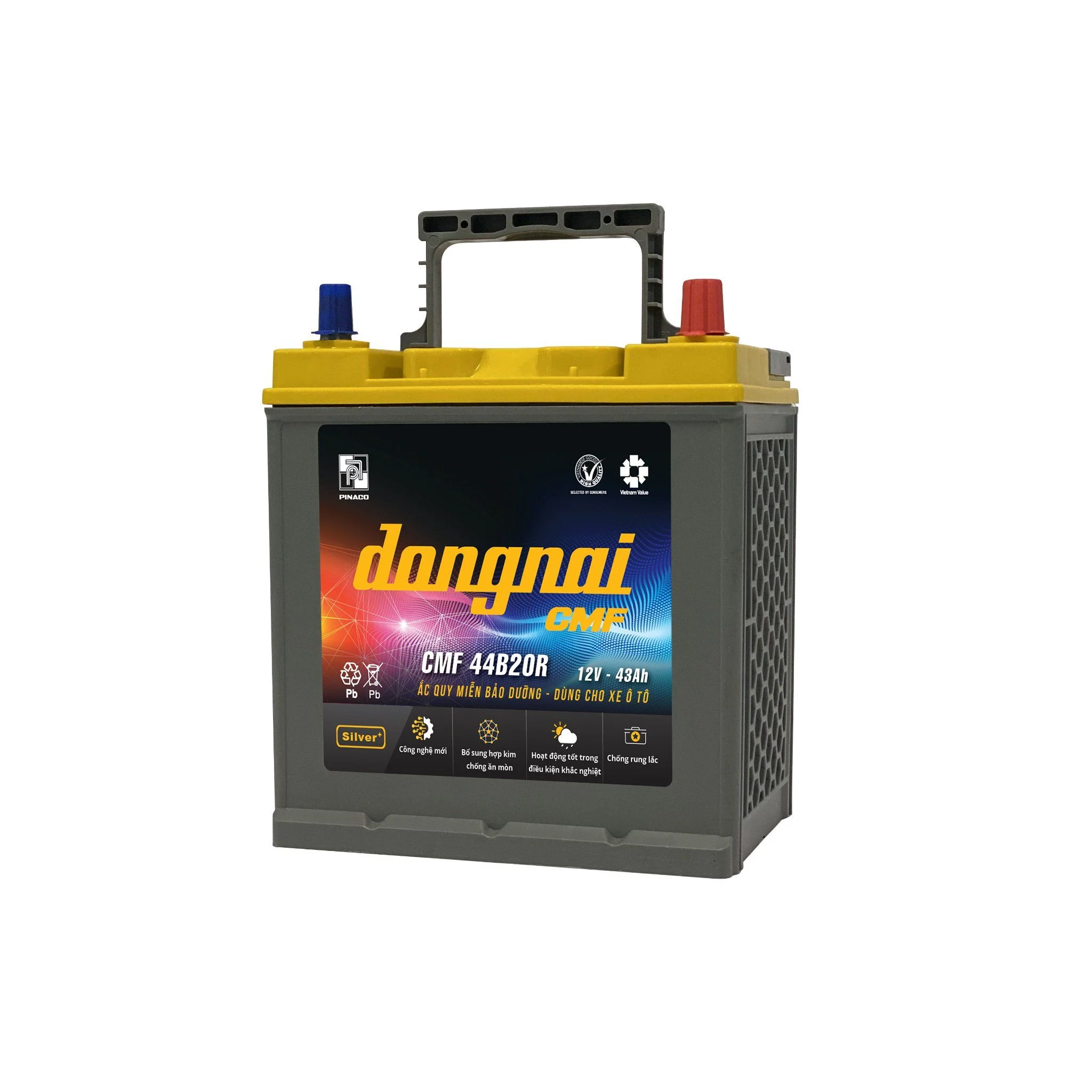 Ắc quy khô miễn bảo dưỡng CMF 44B20LS - 12V - 43Ah