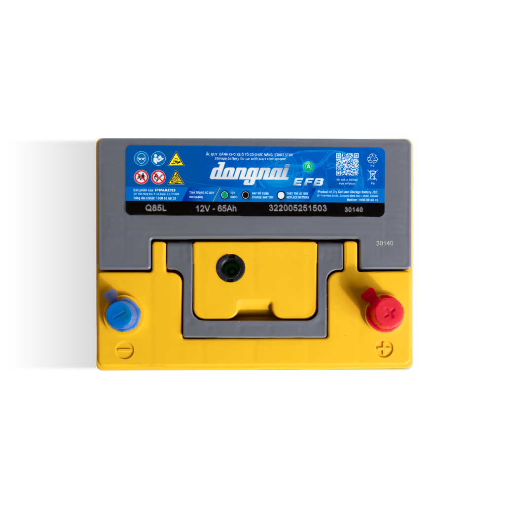 Chi tiết mặt trên ắc quy
