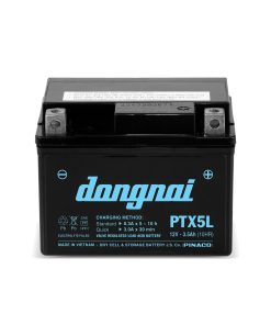 Ắc quy khô miễn bảo dưỡng Đồng Nai PTX5L - 12V - 3,5Ah