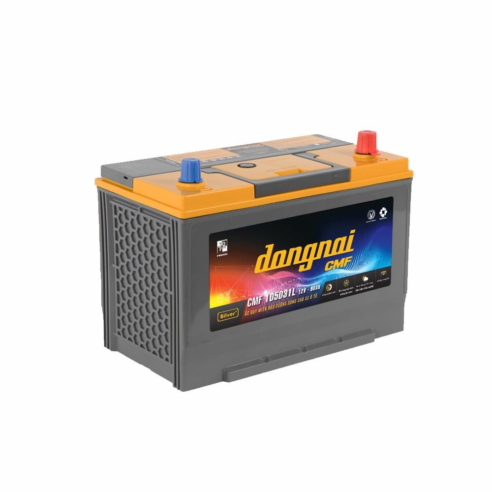 Ắc quy khô miễn bảo dưỡng Đồng Nai CMF 105D31L - 12V - 90Ah 3