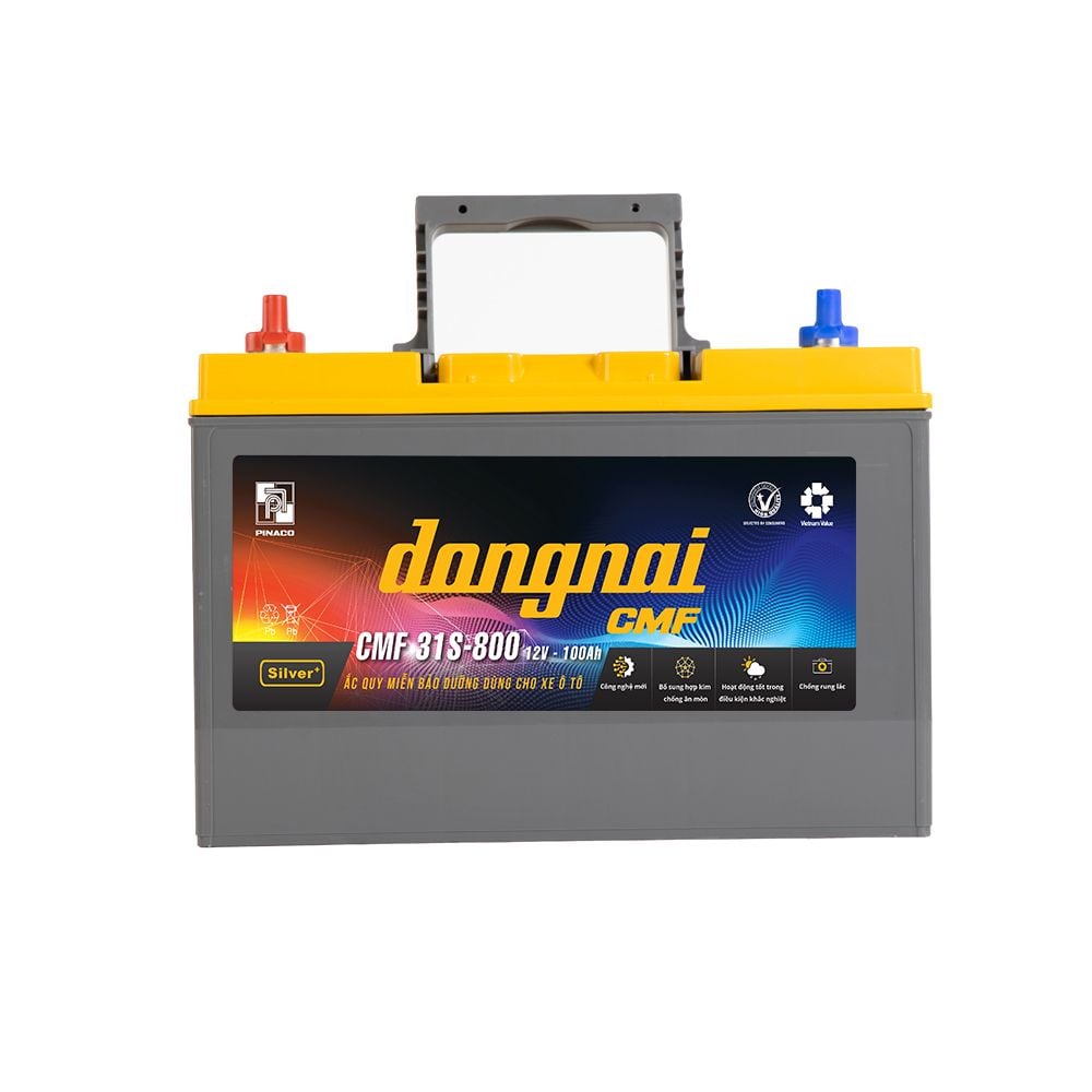 Ắc quy khô miễn bảo dưỡng Đồng Nai CMF 31S800 - 12V - 100Ah