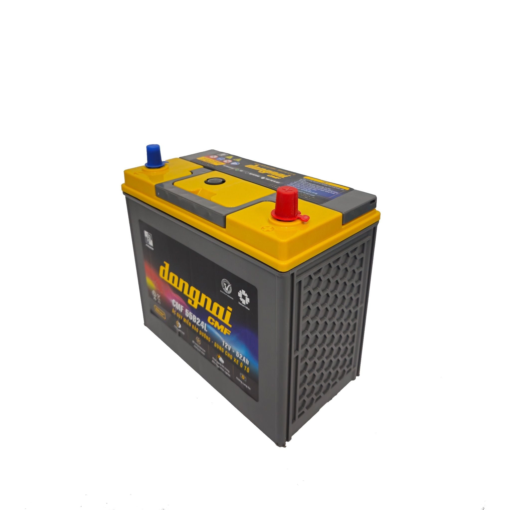 Ắc quy khô miễn bảo dưỡng Đồng Nai CMF 55B24L - 12V - 52Ah 2