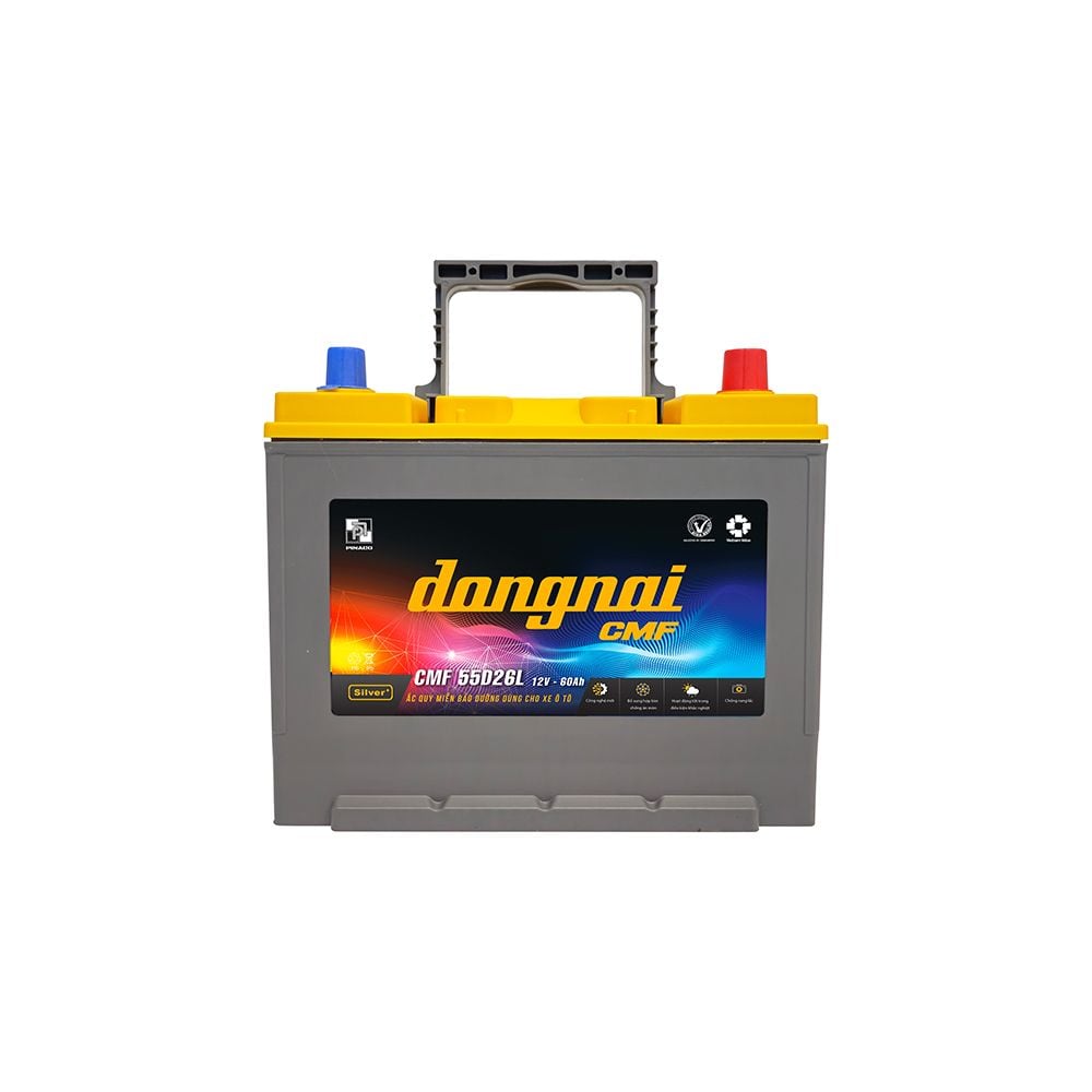 Ắc quy khô miễn bảo dưỡng Đồng Nai CMF 55D26L - 12V - 60Ah
