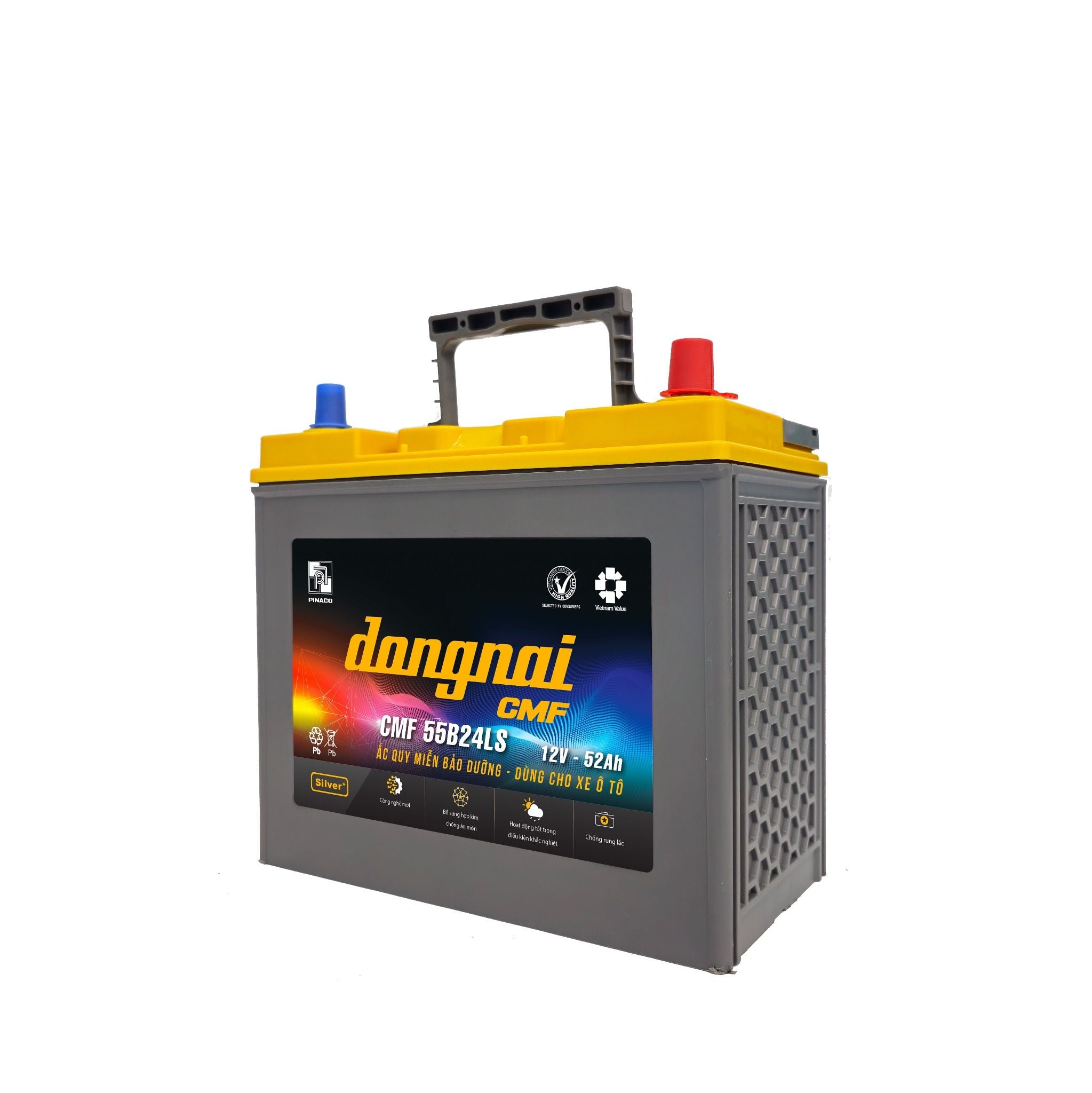 Ắc quy khô miễn bảo dưỡng CMF 55B24LS - 12V - 52Ah 3