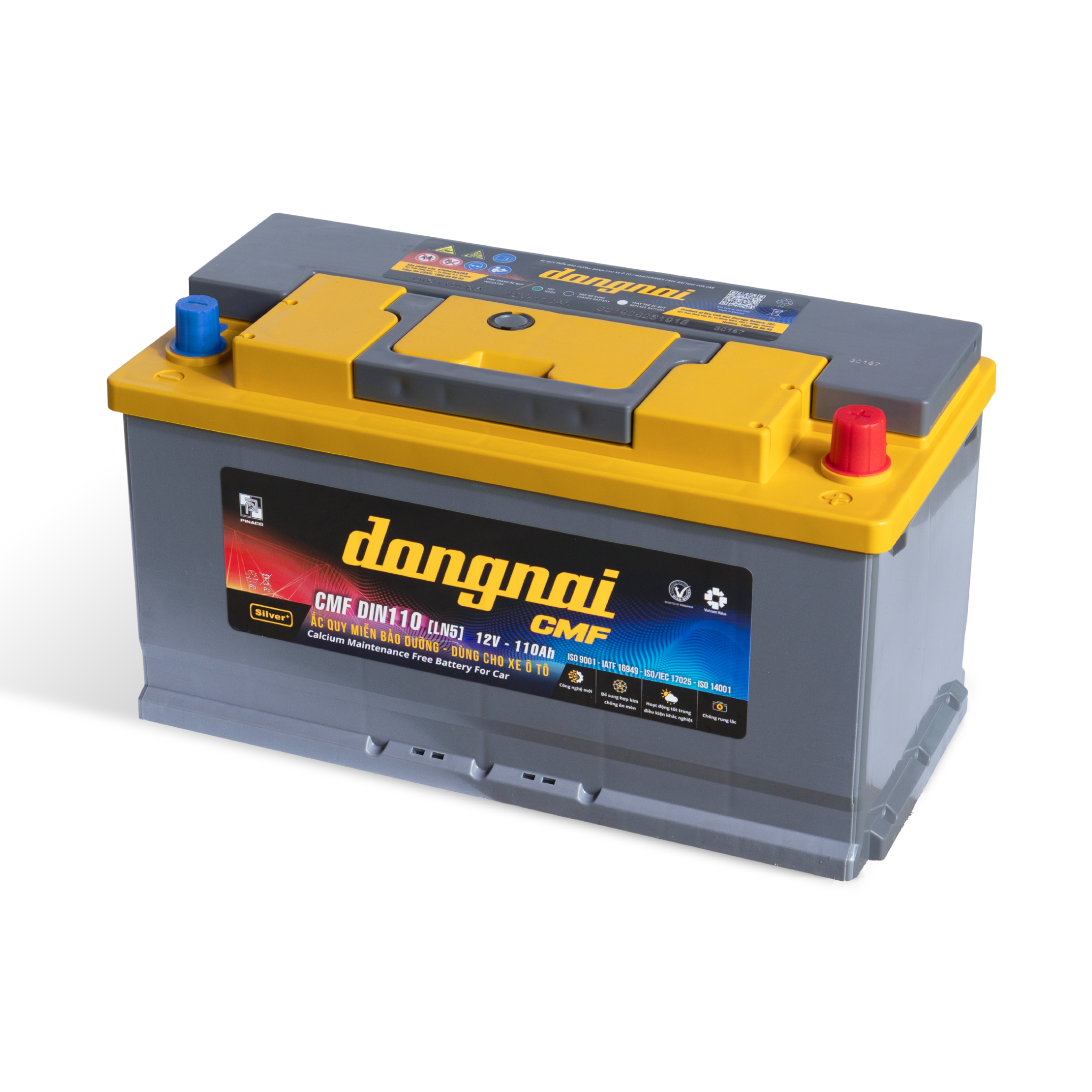Ắc quy khô miễn bảo dưỡng Đồng Nai CMF DIN110 [LN5] - 12V - 110Ah 5