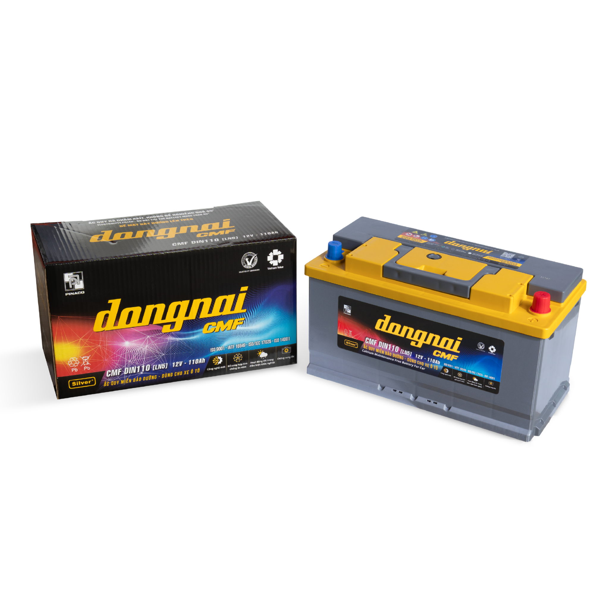 Ắc quy khô miễn bảo dưỡng Đồng Nai CMF DIN110 [LN5] - 12V - 110Ah 4
