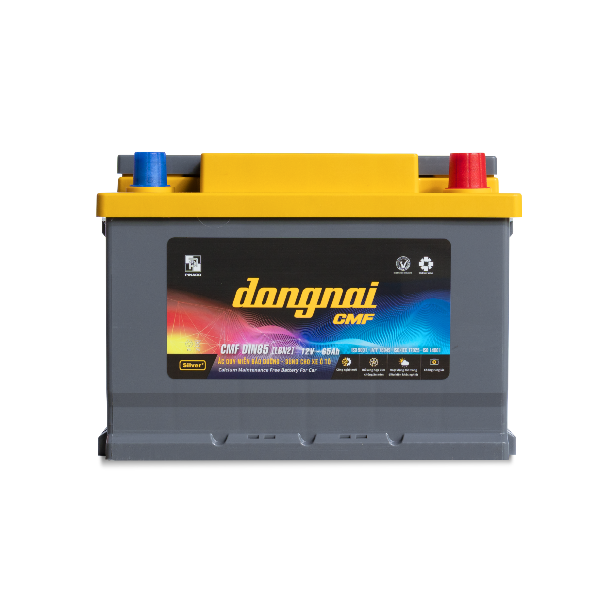 Ắc quy khô miễn bảo dưỡng Đồng Nai CMF DIN65 [LBN2] - 12V - 65Ah