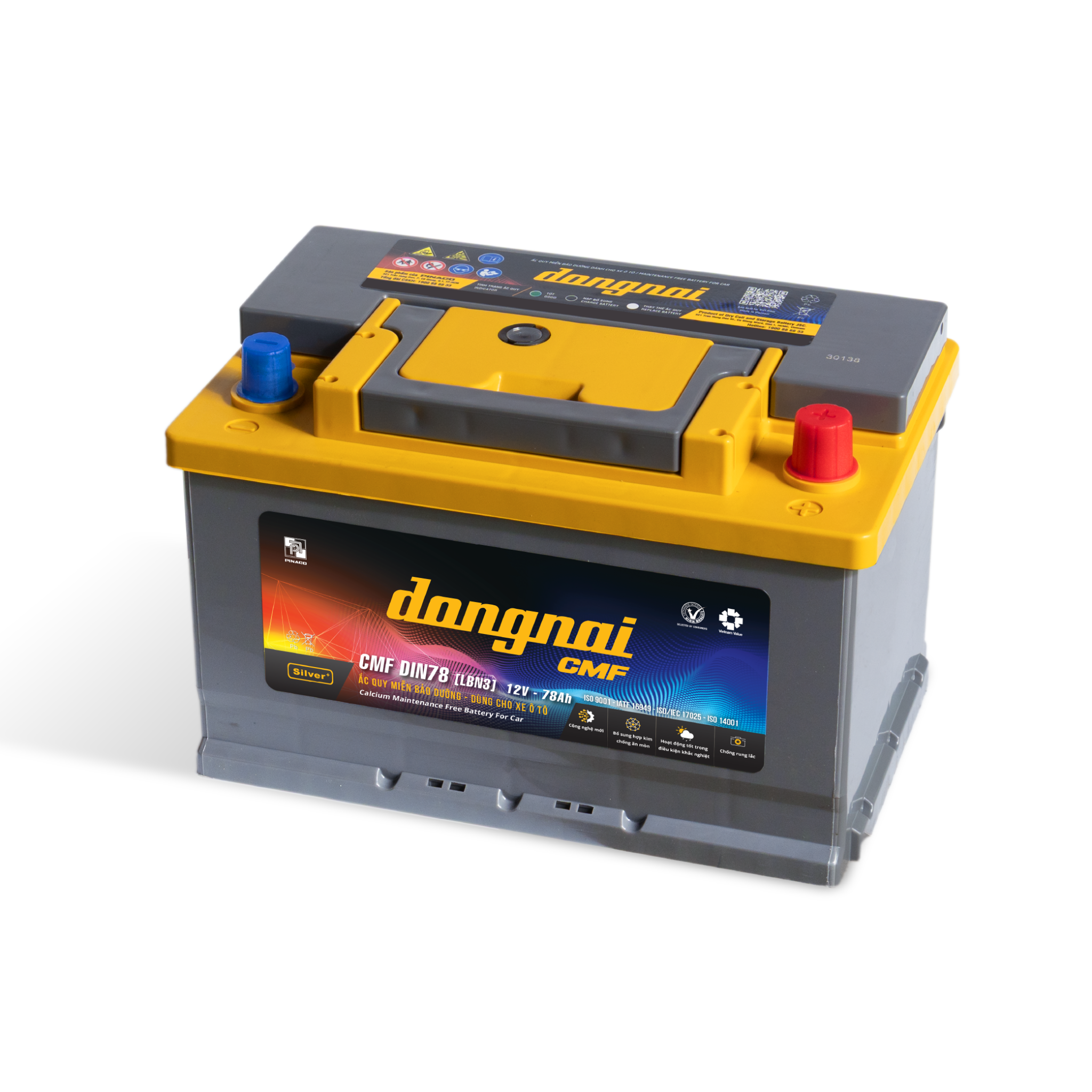 Ắc quy khô miễn bảo dưỡng Đồng Nai CMF DIN78 [LBN3] - 12V - 78Ah 5