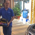 Mang ắc quy mới CMF 55B24LS đến thay cho Honda Civic